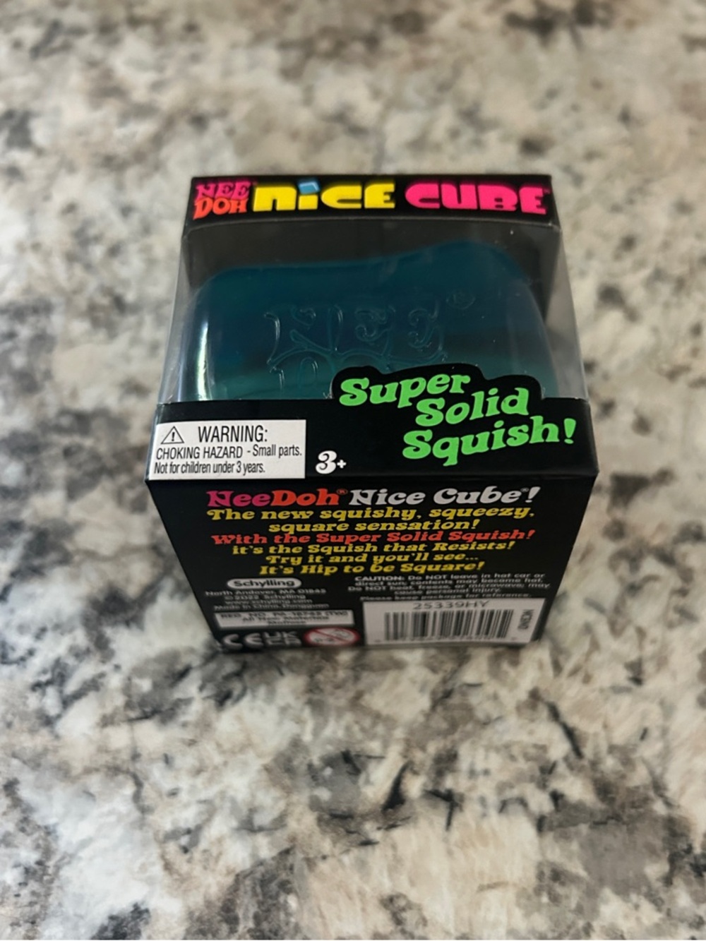 NeeDoh Nice Cube Blue Squishy Toy - Picture 7 of 7